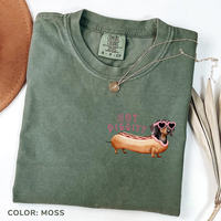 Comfort Colors Hot Diggity Hot Dog Dachshund Tee, Funny Dog Lover T-shirt, Gift For Doxie Mom Weenie Dog Dachshund Weiner Dog...