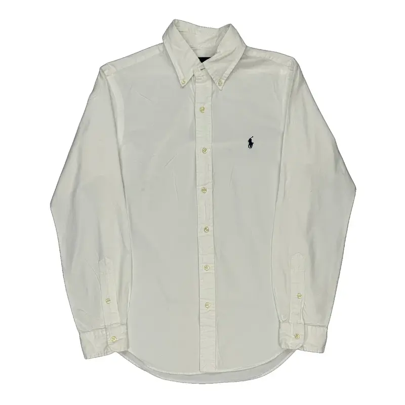 Ralph Lauren Slim Fit Shirt - Small White Cotton