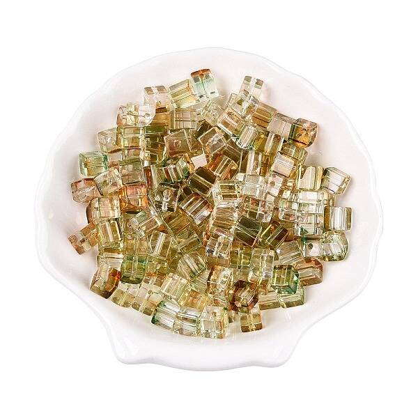Baking Paint Transparent Glass Beads