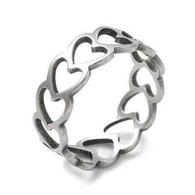 Non-Tarnish 201 Stainless Steel Finger Rings