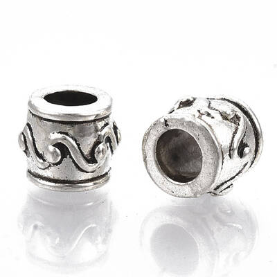 Tibetan Style Alloy European Beads