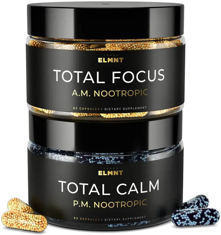 AMPM Super Nootropic Focus + Calm | 9X Strength w. Caffeine, L-Theanine, Alpha GPC, L-Tyrosine, Ashwagandha - Advanced X-Rele...