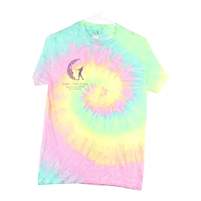 Ladies 9 Hole League Colortone Tie-Dye T-Shirt - Small Multicoloured Cotton