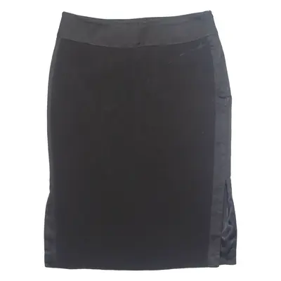 KAREN MILLEN Womens Pencil Skirt Black Knee Length Wool UK 10