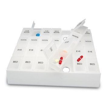 100 Custom Jumbo 24/7 Medicine Tray Organizer - Removable ...