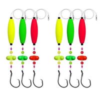 Ultimate Catfish Rigs Float Rigs with 6/0 & 8/0 Circle Hooks - Complete Catfishing Tackle Set with Peg & Cigar Floats for Ser...