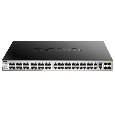 D-Link DGS-3130-54TS | DGS-3130 Series 48 x 10/100/1000Base-T RJ-45 and 2 x 10GBase-T RJ-45 and 4 x 10G SFP+ Ports Layer 3 Ma...