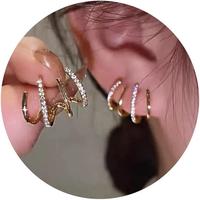 Tewiky Earrings Cuff Hypoallergenic Subloom Ear Wrap Piercing Stud Earrings Minimalist Trendy  Warp Cuff Earrings Dainty for ...