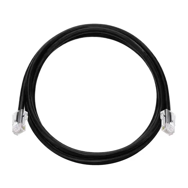 45427 Monoprice 5ft Cat6A RJ45 26AWG Pure Bare Copper Patch Cable Non-booted Ethernet Cable Black
