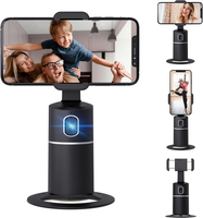 Auto Face Tracking Phone Holder, No App Required, 360° Rotation Face Body Phone Tracking Tripod Smart Shooting Camera Mount ...