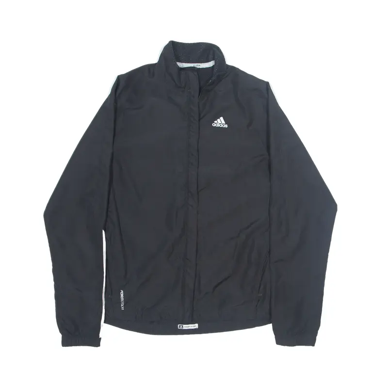 ADIDAS Mesh Lined ClimaProof Track Jacket Black Womens UK 10