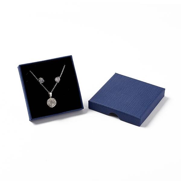 Paper with Sponge Mat Necklace Boxes