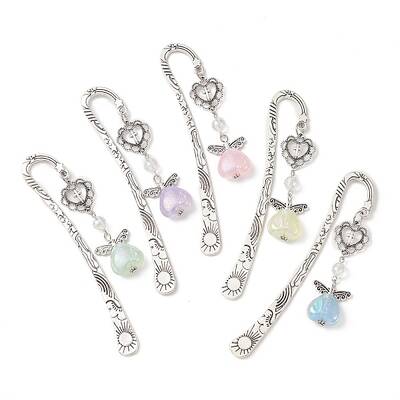 Tibetan Style Alloy Hook Bookmarks
