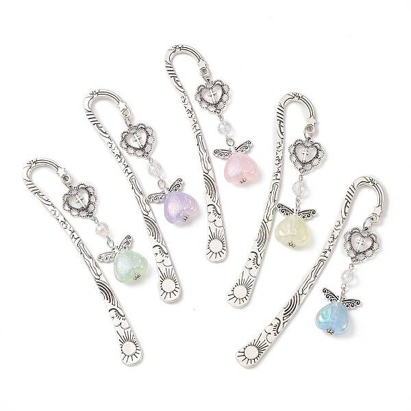 Tibetan Style Alloy Hook Bookmarks