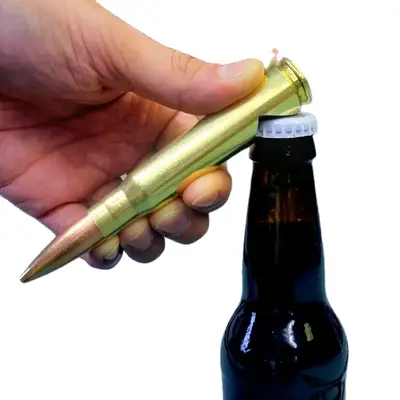 50 BMG Bottle Opener - Sturdy Metal Portable Opener, Kitchen Utensils, Ideal Gift for Men, Husband, Dad, Veteran, Birthday, G...