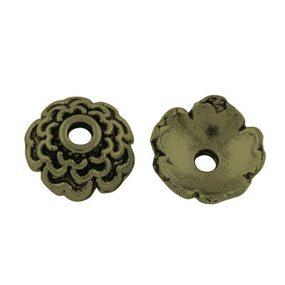 Tibetan Style Alloy Bead Caps