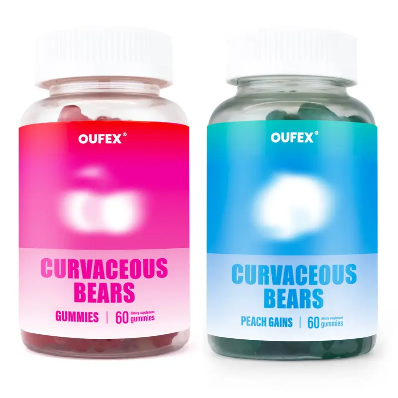 OUFEX Combo Pack - Curvaceous Bears Gummies, Peach Gains Gummies, Workout Aid for Women - Multivitamins, Soy Free, Healthcare...