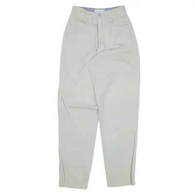 SEGRETS SUN PRINTS Trousers Beige Relaxed Tapered Womens W24 L30