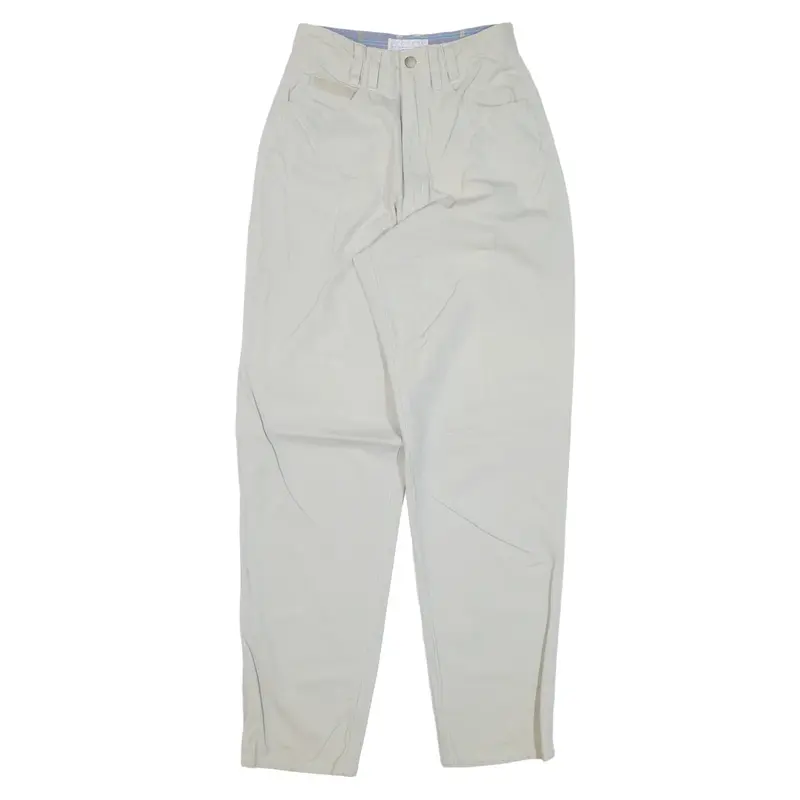 SEGRETS SUN PRINTS Trousers Beige Relaxed Tapered Womens W24 L30