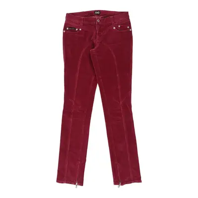 Dolce & Gabbana Cord Trousers - 28W UK 6 Pink Cotton Blend | Size: UK 6