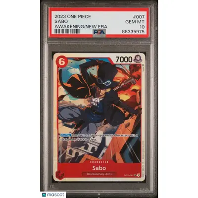 PSA 2023 One Piece CCG Sabo #007 OP 05 Awakening of the New Era ENGLISH 10