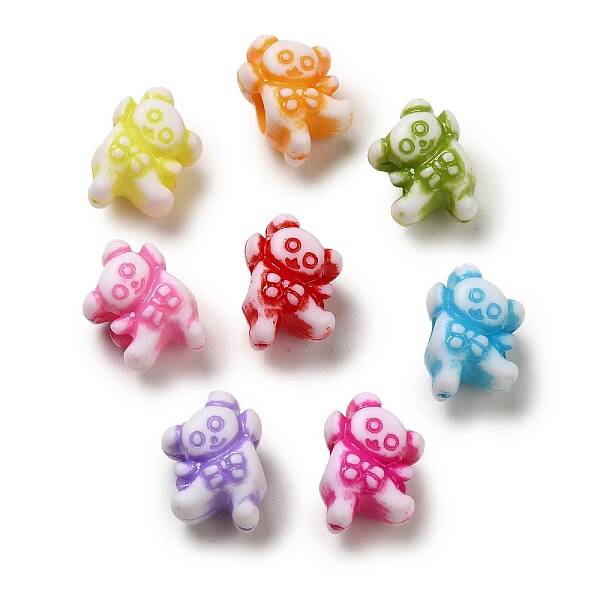 Opaque Acrylic European Beads