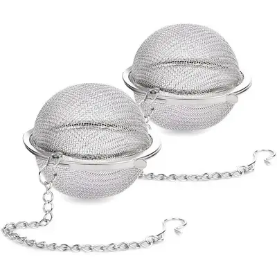2Pcs Stainless Steel Tea Ball, 2.04 Inch Mesh Tea Infuser Strainers, Tea Filter Tea Interval Diffuser for Loose Leaf Tea and ...