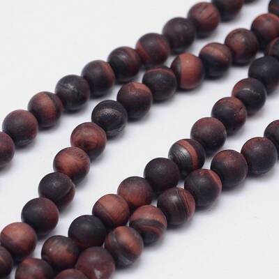 Natural Tiger Eye Round Bead Pendants