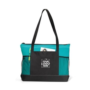 50 Custom Select Zippered Tote - Multi-Pocket & 29.5