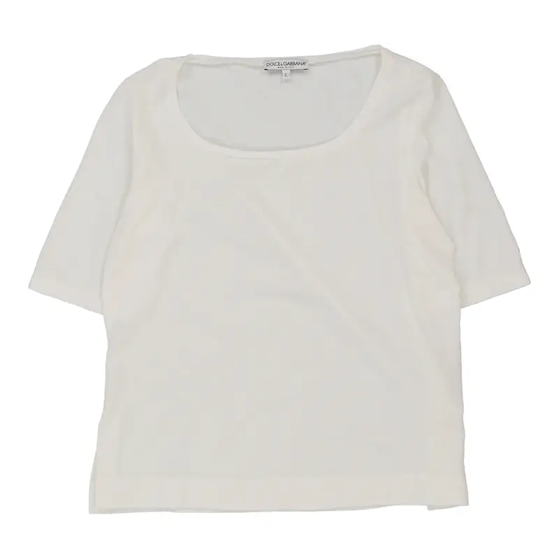 Dolce & Gabbana T-Shirt - Large White Cotton