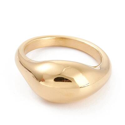 Ion Plating(IP) Unisex 304 Stainless Steel Finger Rings