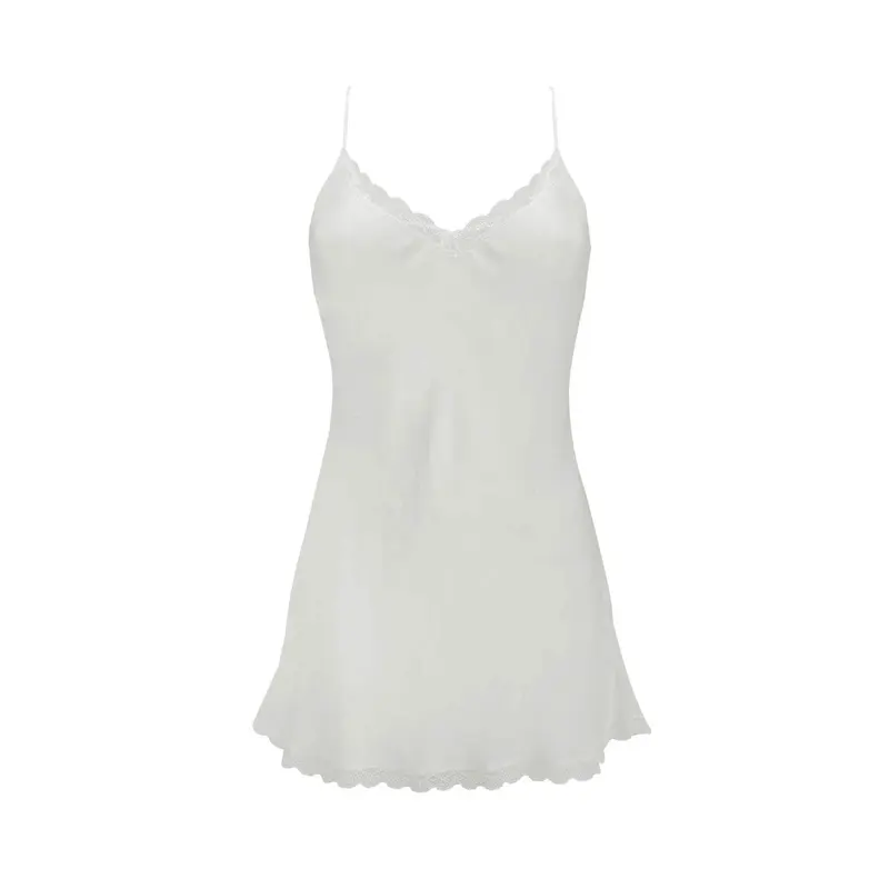 100% Pure Silk Camisole Top in White | Size: 14/16