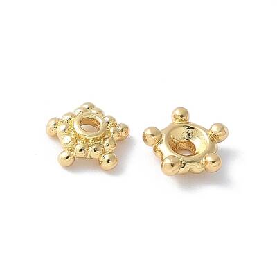 Flower Brass Bead Caps