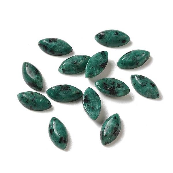 Natural Green Spot Jasper Cabochons