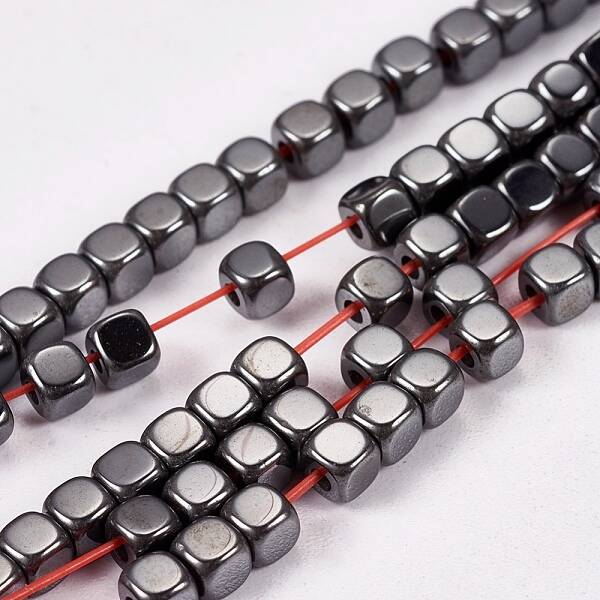 Non-magnetic Synthetic Hematite Beads Strands