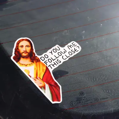 Funny Slogan Pattern Car Sticker, Car Bumper Sticker, Car Decals, Cute Sticker for Tumblers Laptops Windows Bumper Motorcycle...