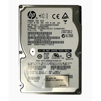 651254-001 HP 600GB 6Gb/s SAS 10000 2.5-inch Hard Drive