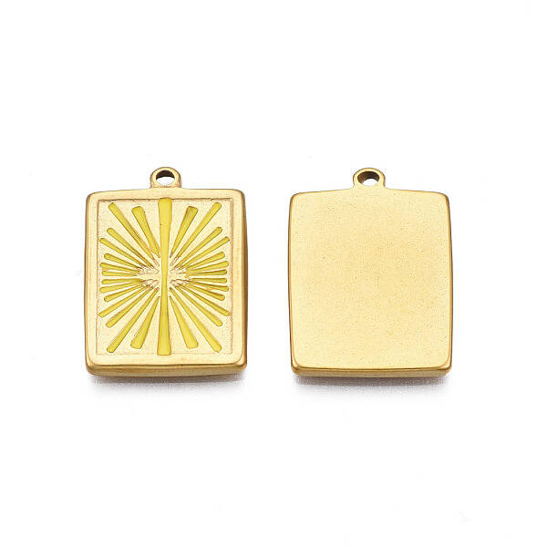 304 Stainless Steel Enamel Pendants