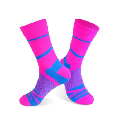 Darevie, Darevie, long, fabric socks, pink/blue, DVA013, unisex