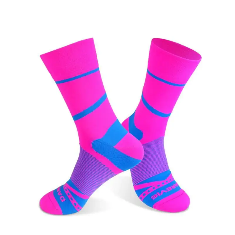 Darevie, Darevie, long, fabric socks, pink/blue, DVA013, unisex