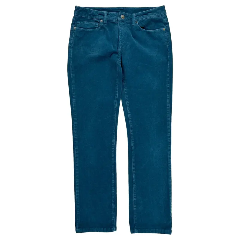 Patagonia Cord Trousers - 32W UK 10 Blue Cotton