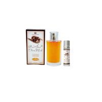AL REHAB CHOCO MUSK EAU DE PARFUM SPRAY1.6FL.OZ+ ROLL ON  0.2FL.OZ Fragrance Gift Perfume Scent Blend Pack Vanilla Aroma Cosm...