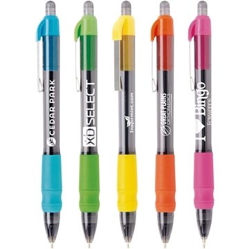 250 Promotional MaxGlide Click Tropical Pen - Hybrid Ink & Rubber ...