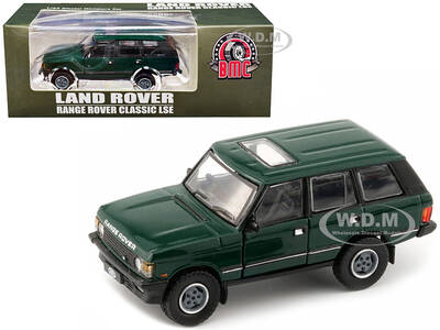 Land Rover Range Rover Classic LSE RHD (Right Hand Drive) Green with Sunroof with Extra Wheels 1/64 Diecast Model Car by BM C...