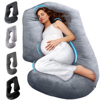 Pregnancy Pillows for Sleeping - V C U Shaped Full Body Pillow with Removable Cover, Support for Back Belly Legs Hip - 57 Inc...
