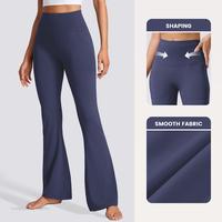 [Size up recommended] Viconow Flare Leggings for Women with Pockets - High Waist Bike Pants for Gym Workout Yoga Solid Color ...