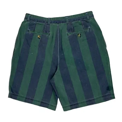 Tommy Hilfiger Striped Shorts - 32W 9L Blue Cotton | Size: 32″ waist