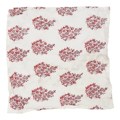Pier 1 Imports Floral Scarf - No Size White Cotton