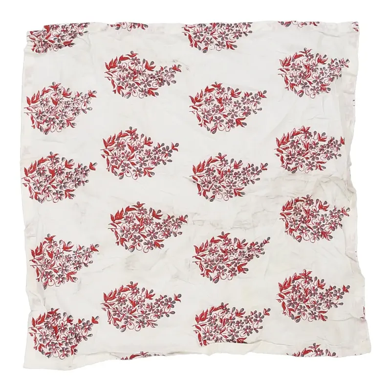Pier 1 Imports Floral Scarf - No Size White Cotton