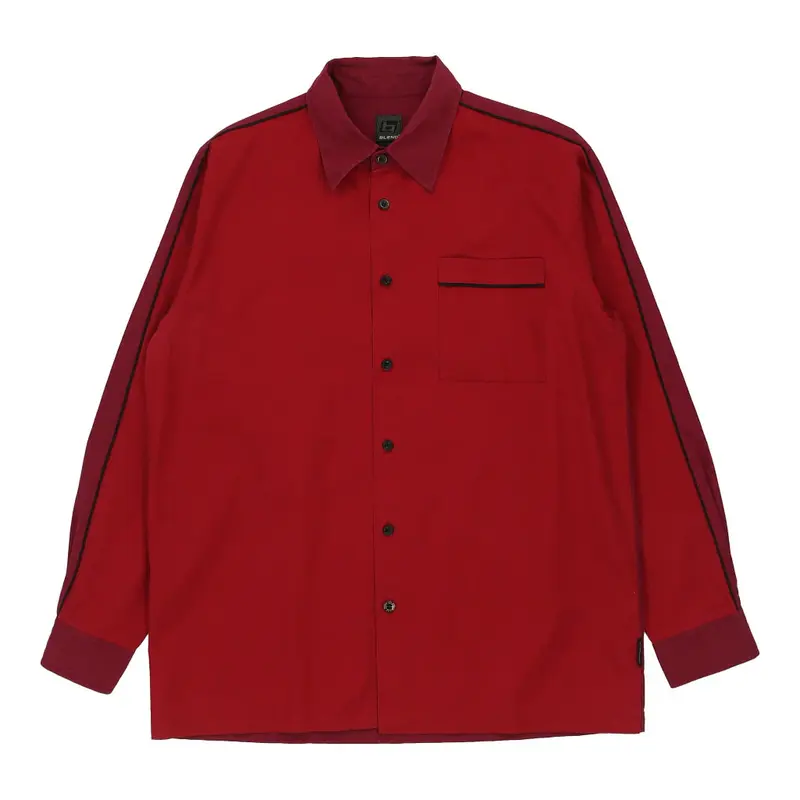 Blend Of America Shirt - Large Red Cotton